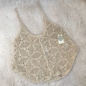 Forever 21 Tops - NWT Crochet Tank! SIZE L Forever 21 Tops - NWT Crochet Tank! SIZE L